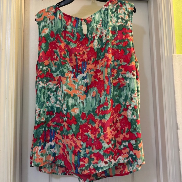 Talbots Multi-Colored Sleeveless Blouse - Picture 3 of 7